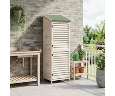 Sodo Sandėlys Balta 59 x 56 x 176 cm Kietasis pušinis medis