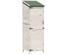 Sodo Sandėlys Balta 59,5 x 56 x 176,5 cm Apdirbta mediena