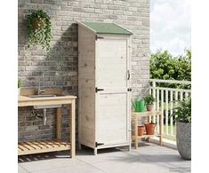 Sodo Sandėlys Balta 59,5 x 56 x 176,5 cm Apdirbta mediena