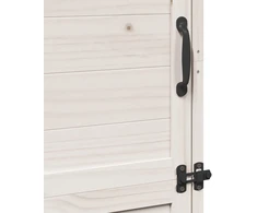 Sodo Sandėlys Balta 59,5 x 56 x 176,5 cm Kietasis pušinis medis