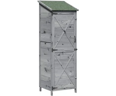 Sodo Sandėlys Pilka 59,5 x 56 x 176,5 cm Apdirbta mediena