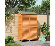 Sodo Sandėlys Ruda 106 x 56 x 176,5 cm Kietasis pušinis medis