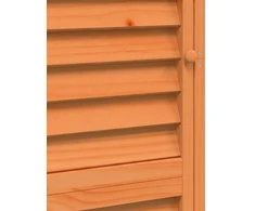 Sodo Sandėlys Ruda 59 x 56 x 176 cm Kietasis pušinis medis