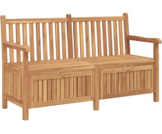 Sodo suolas su saugykla 150 x 60 x 90 cm Kieto teka medžio
