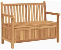 Sodo suolas su saugykla 114 x 60 x 90 cm Kieto teka medžio