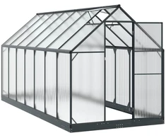 Sodo šiltnamis su durimis Antracito 183,5 x 423,5 x 207 cm