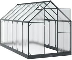Sodo šiltnamis su durimis Antracito 183,5 x 363,5 x 207 cm