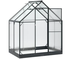 Sodo šiltnamis su durimis Antracito 183,5 x 123 x 207 cm