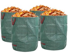 Sodo atliekų maišai 4 pcs Žalia 66 x 66 x 83,5 cm