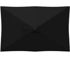 Sodo skėtis 200 x 300 cm Poliesteris Stačiakampio Juoda