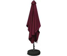 Sodo skėtis 200 x 300 cm Poliesteris Stačiakampio Bordo raudona