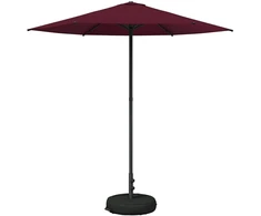 Sodo skėtis 230 x 230 cm Poliesteris Stačiakampio Bordo raudona