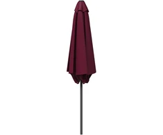 Sodo skėtis 230 x 230 cm Poliesteris Stačiakampio Bordo raudona