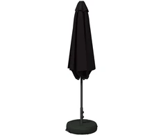 Sodo skėtis 270 x 270 cm Poliesteris Stačiakampio Juoda
