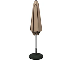 Sodo skėtis 270 x 270 cm Poliesteris Stačiakampio Taupe