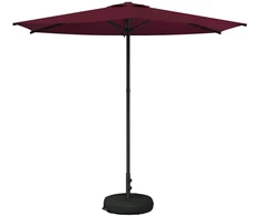 Sodo skėtis 270 x 270 cm Poliesteris Stačiakampio Bordo raudona