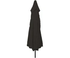 Sodo skėtis Juoda 394 x 394 x 248 cm Poliesteris ir plienas