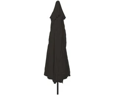 Sodo skėtis Juoda 394 x 394 x 248 cm Poliesteris ir plienas