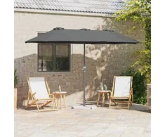 Sodo skėtis Antracitas 370 x 197 x 239 cm