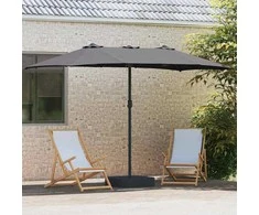 Sodo skėtis Antracitas 385 x 209 x 244 cm Poliesteris