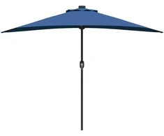 Sodo skėtis Azurblau 294 x 150 x 224 cm Poliesteris ir plienas