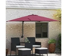 Sodo skėtis Bordo raudona 248,5 x 247,5 x 160 cm
