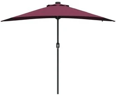 Sodo skėtis Bordo raudona 294 x 150 x 223 cm