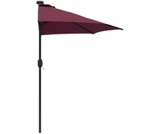 Sodo skėtis Bordo raudona 294 x 150 x 224 cm