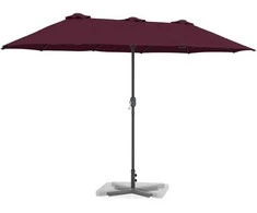 Sodo skėtis Bordo raudona 370 x 197 x 239 cm