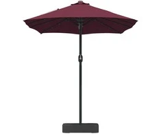 Sodo skėtis Bordo raudona 385 x 209 x 244 cm Poliesteris