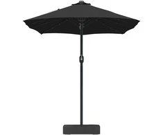 Sodo skėtis Juoda 385 x 209 x 244 cm Poliesteris