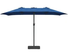 Sodo skėtis Azurblau 385 x 209 x 244 cm Poliesteris ir plienas