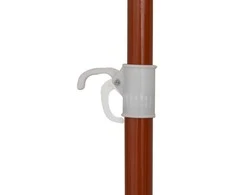 Sodo skėtis nuo saulės su plieniniu stulpu, taupe, 300cm