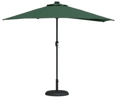 Sodo skėtis Žalia 294 x 150 x 224 cm Poliesteris ir plienas