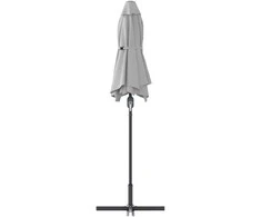 Sodo skėtis 370 x 197 x 239 cm Poliesteris ir aliuminis Smėlio