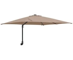Sodo skėtis Taupe 248,5 x 247,5 x 160 cm Poliesteris ir plienas