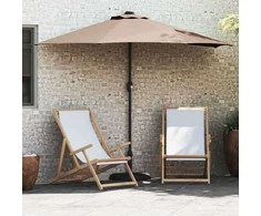 Sodo skėtis Taupe 294 x 150 x 224 cm Poliesteris ir plienas