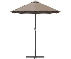 Sodo skėtis Taupe 370 x 197 x 239 cm Poliesteris ir aliuminis
