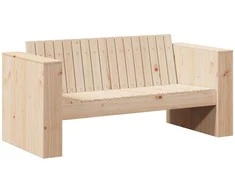 Sodo sofa Natūrali 134 x 60 x 62 cm Kietos pušies mediena
