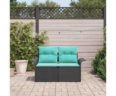 Sodo sofa 2-Vietų skaičius poliratanas
