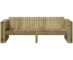 Sodo sofa Ruda 185,5 x 60 x 62 cm Kietos pušies mediena