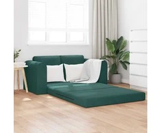 Sofa lova Tamsiai žalia 148 x 71 x 83 cm Aksomas