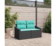 Sodo sofa Pilka 123 x 62 x 69cm poliratanas