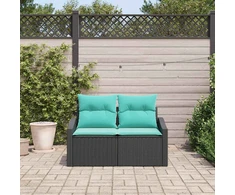 Sodo sofa Pilka 123 x 62 x 69cm poliratanas