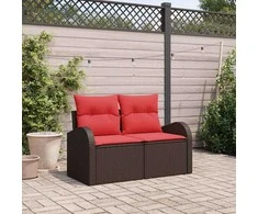 Sodo sofa Ruda 124 x 62 x 85cm poliratanas