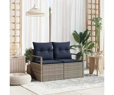 Sodo sofa su pagalve 120 x 62 x 69 cm poliratanas