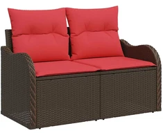Sodo sofa su pagalve 121 x 62 x 69 cm poliratanas