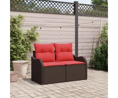 Sodo sofa su pagalve 121 x 62 x 69 cm poliratanas