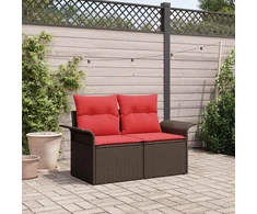 Sodo sofa su pagalve 141 x 62 x 69 cm poliratanas