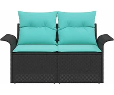 Sodo sofa 2-Vietų skaičius poliratanas